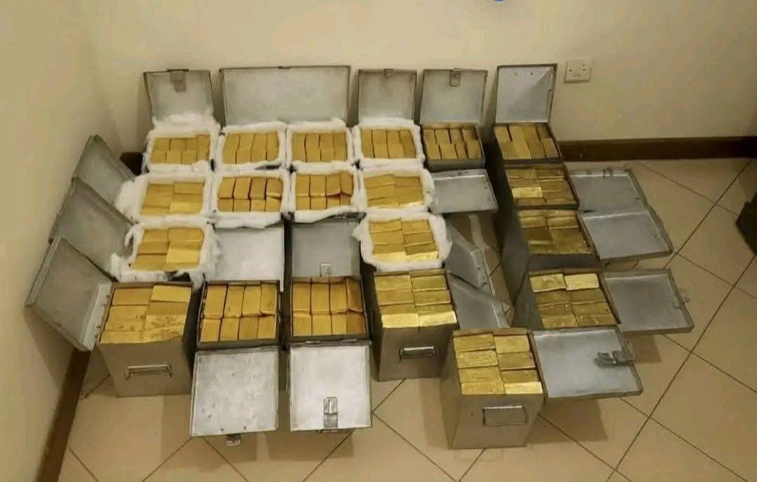 Gold bars prepared for responsible trade and distribution
